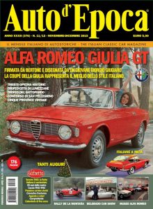 Il numero di Novembre-Dicembre 2015 della rivista Auto d'Epoca